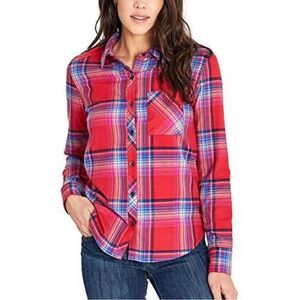 Orvis women’s flannel button down size medium
